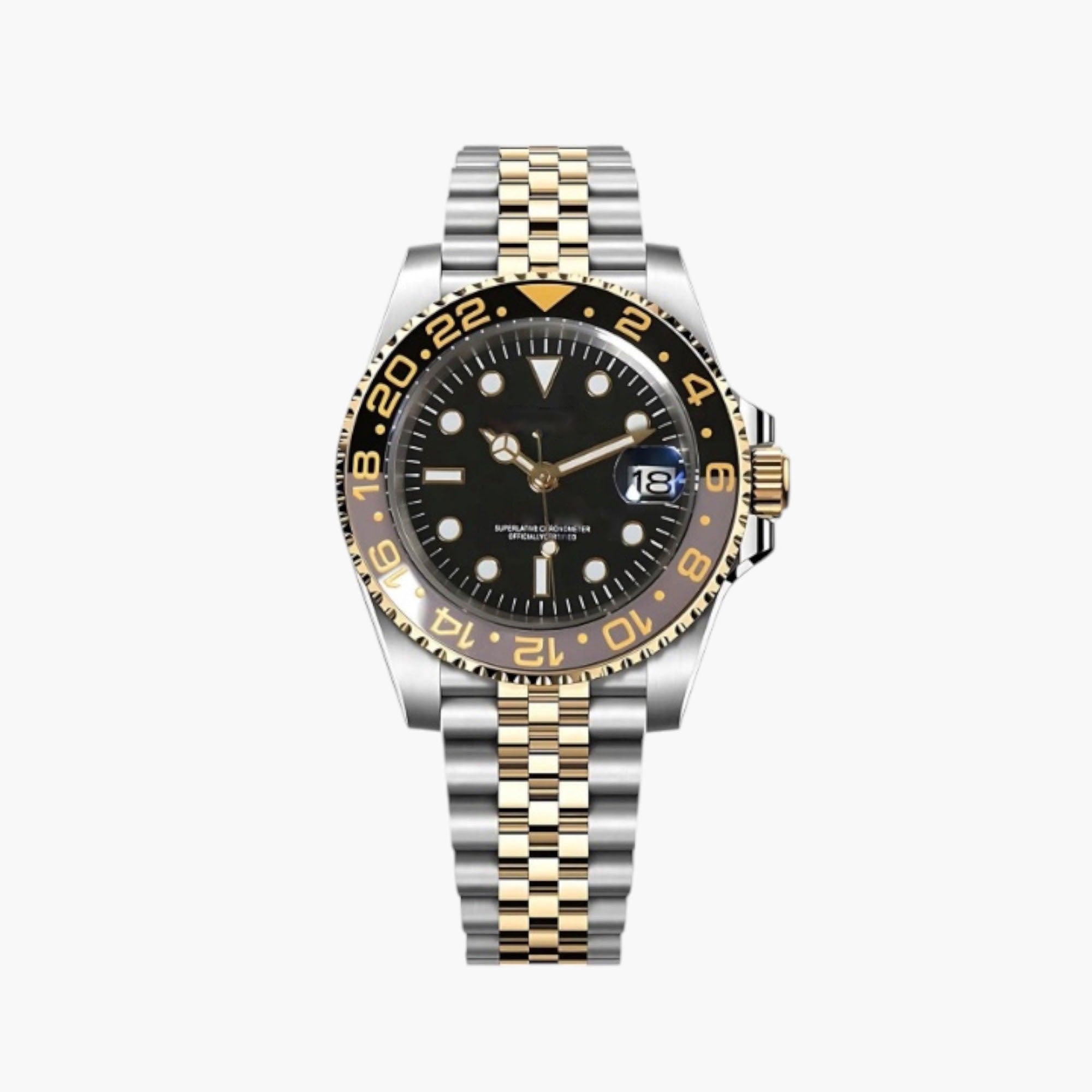 GMT Automatklokke 40 mm – Grønn Skjelettskive