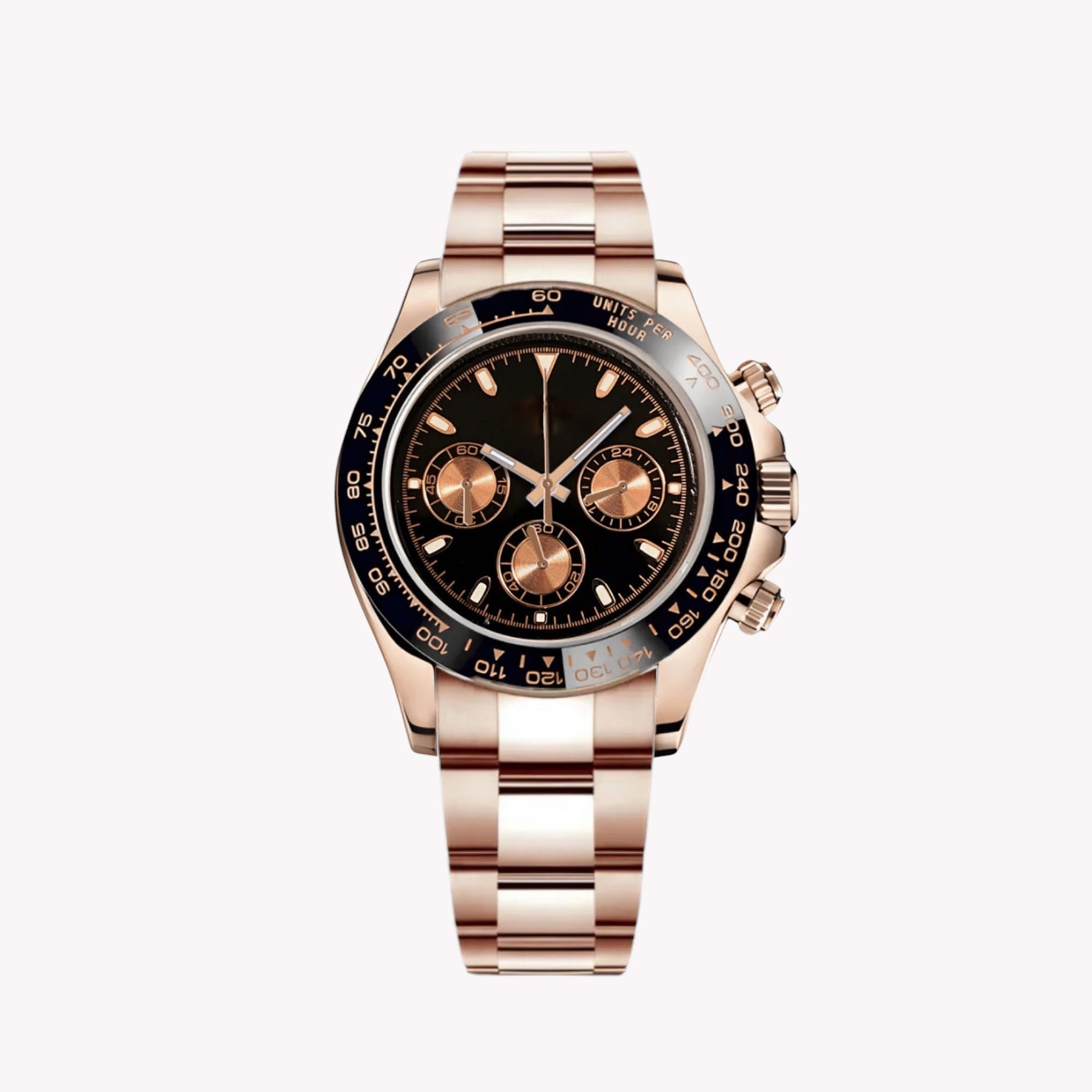 Racing Chronograph 40 mm – Rosegull, Gummirem