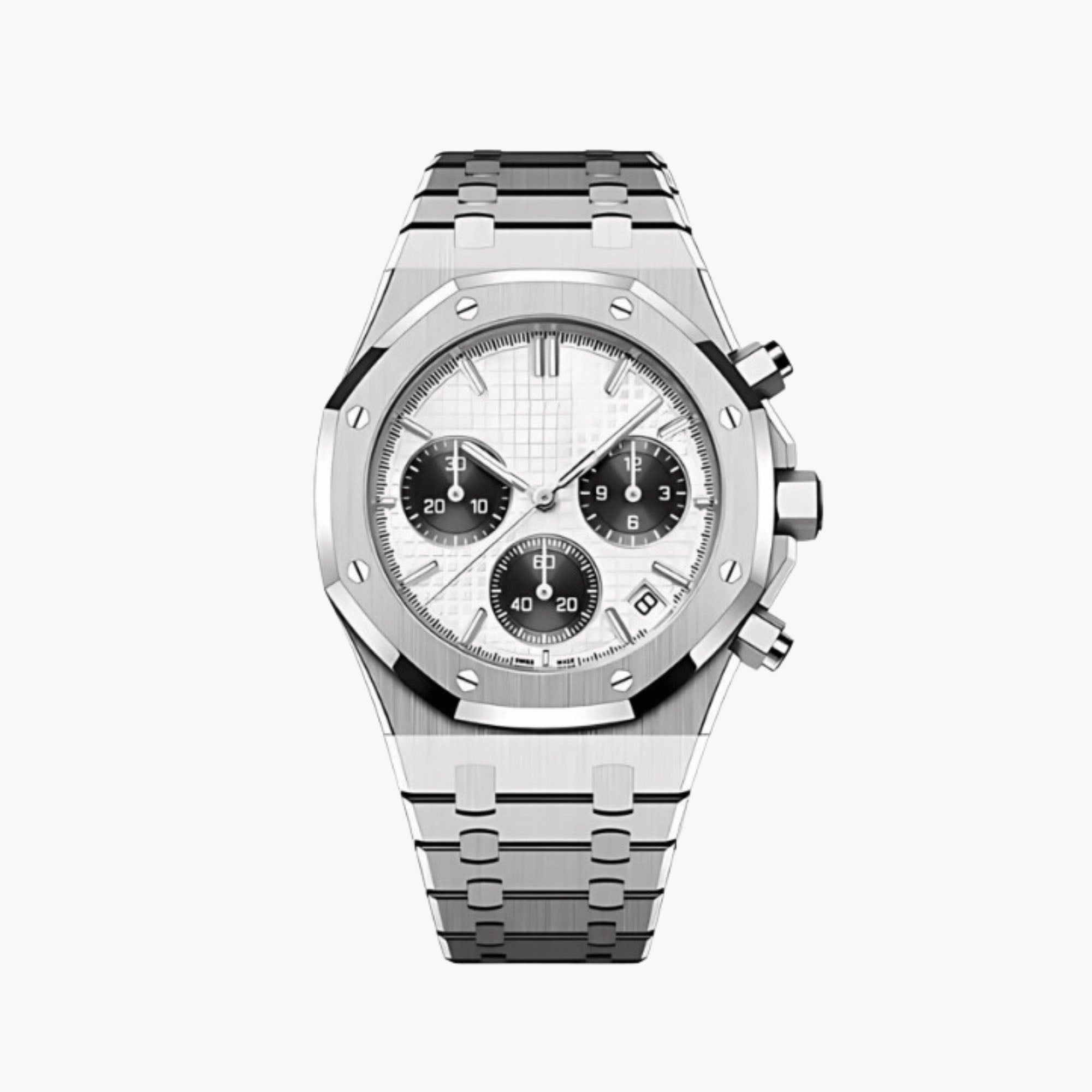 Oktagonal Sportsklokke Chronograph – Panda