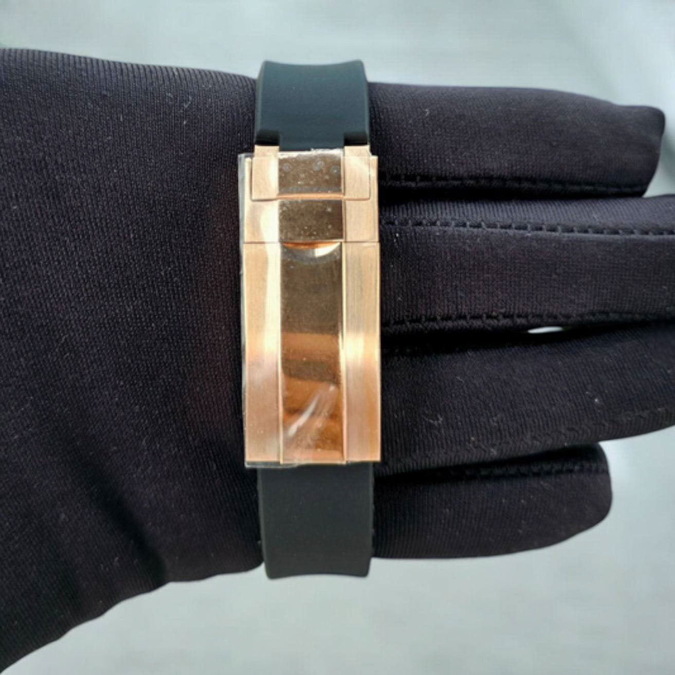 Automatisk Dykkerklokke 40 mm – Gull, Gummirem