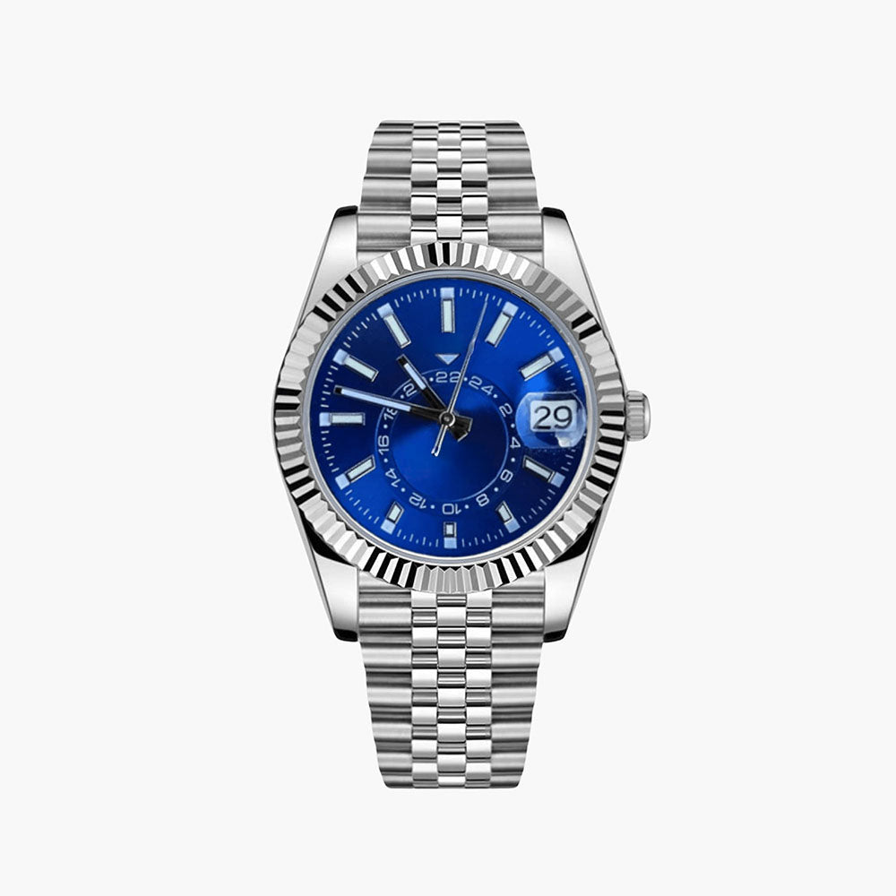 Automatic Dress Watch with Date – Blue