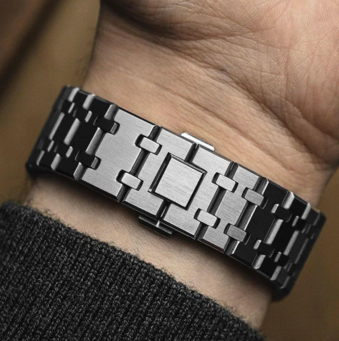 Oktagonal Sportsklokke Chronograph – Grønn