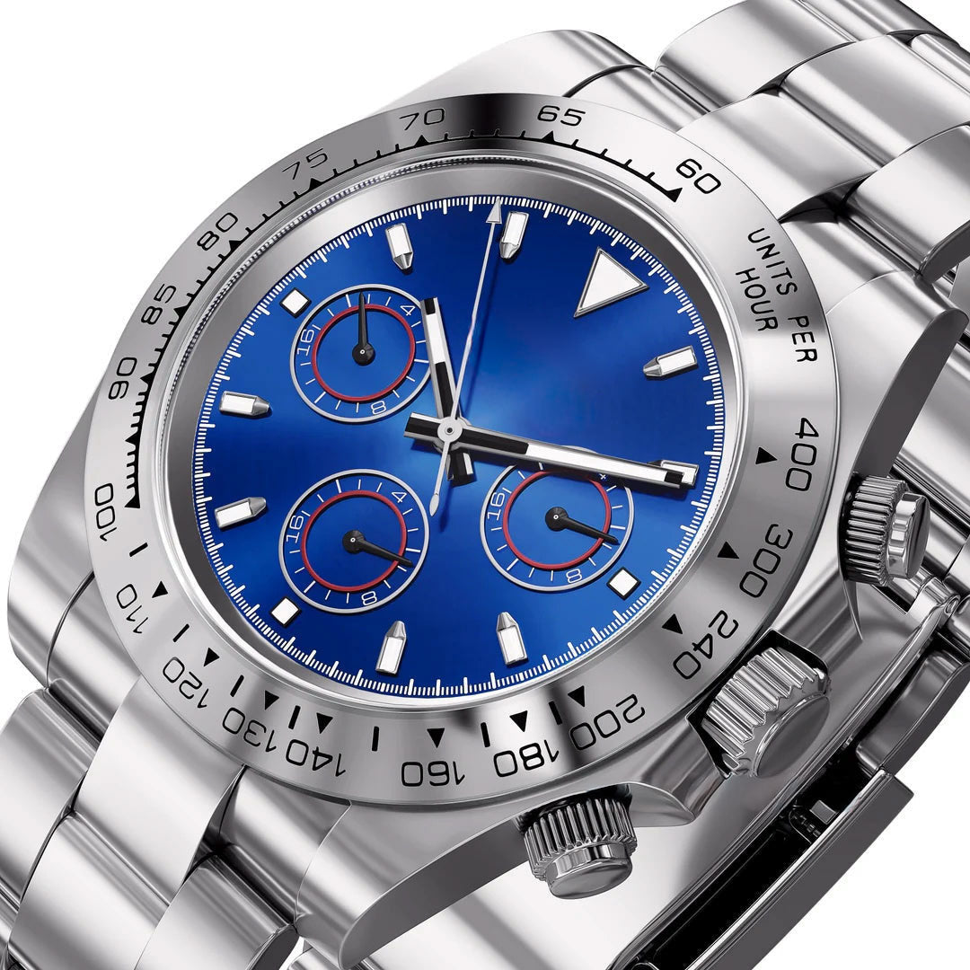 Racing Chronograph 40 mm – Isblå Skive