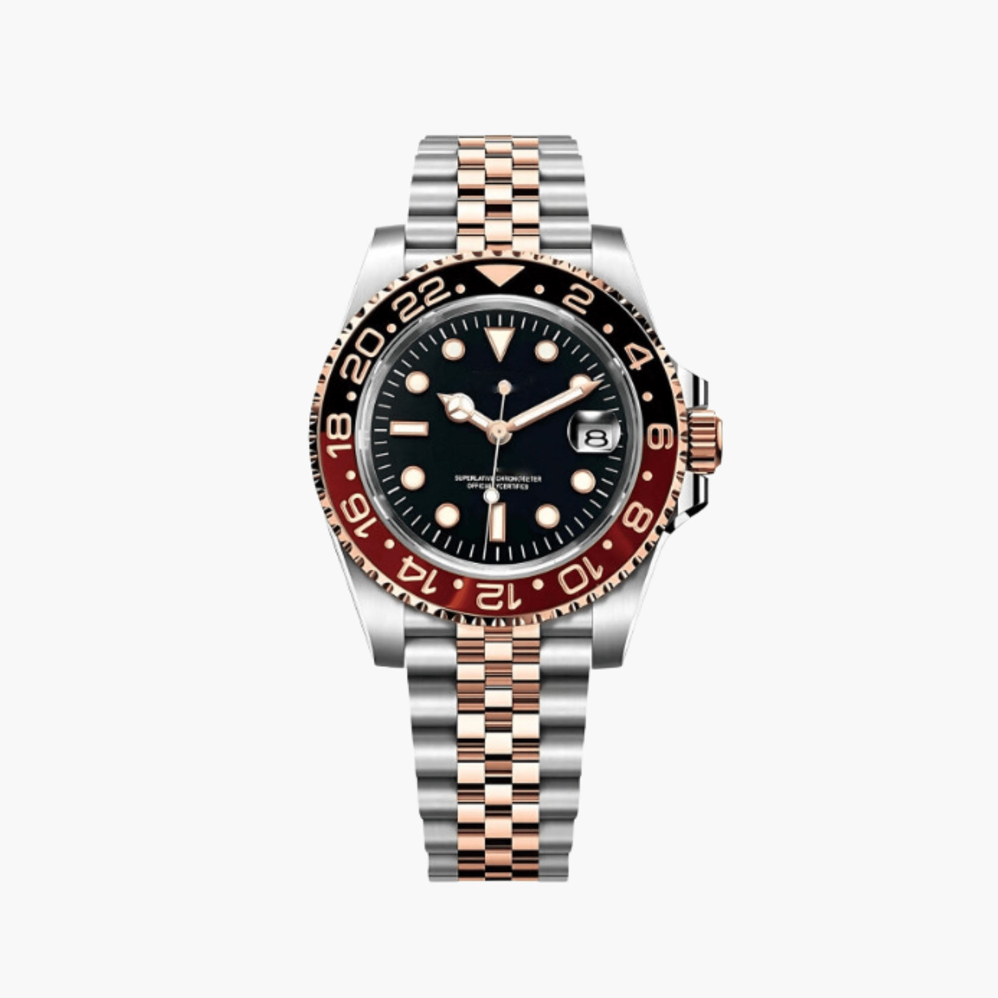 GMT Automatklokke 40 mm – Brun/Gull Ramme