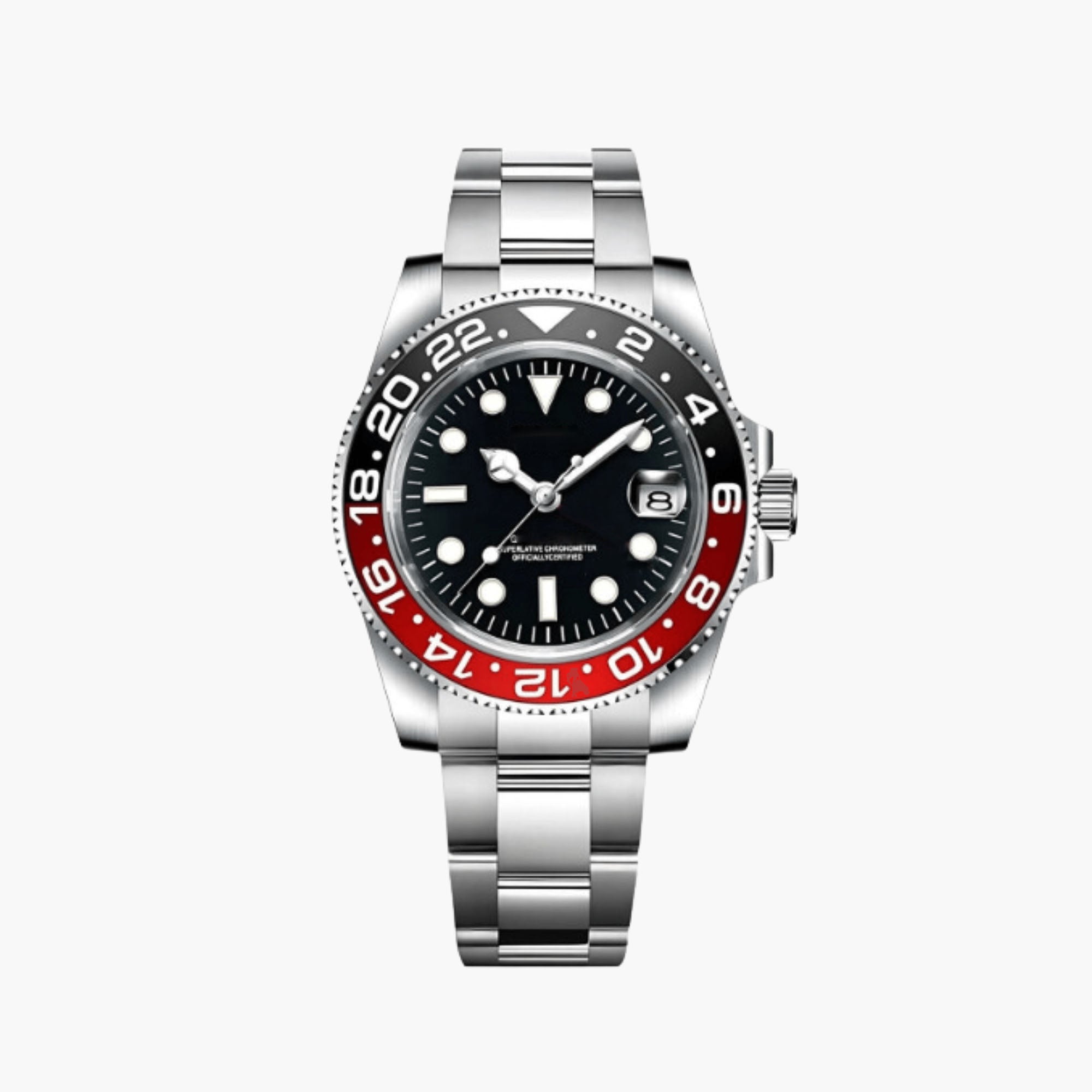 GMT Automatklokke 40 mm – Sort/Rød Ramme