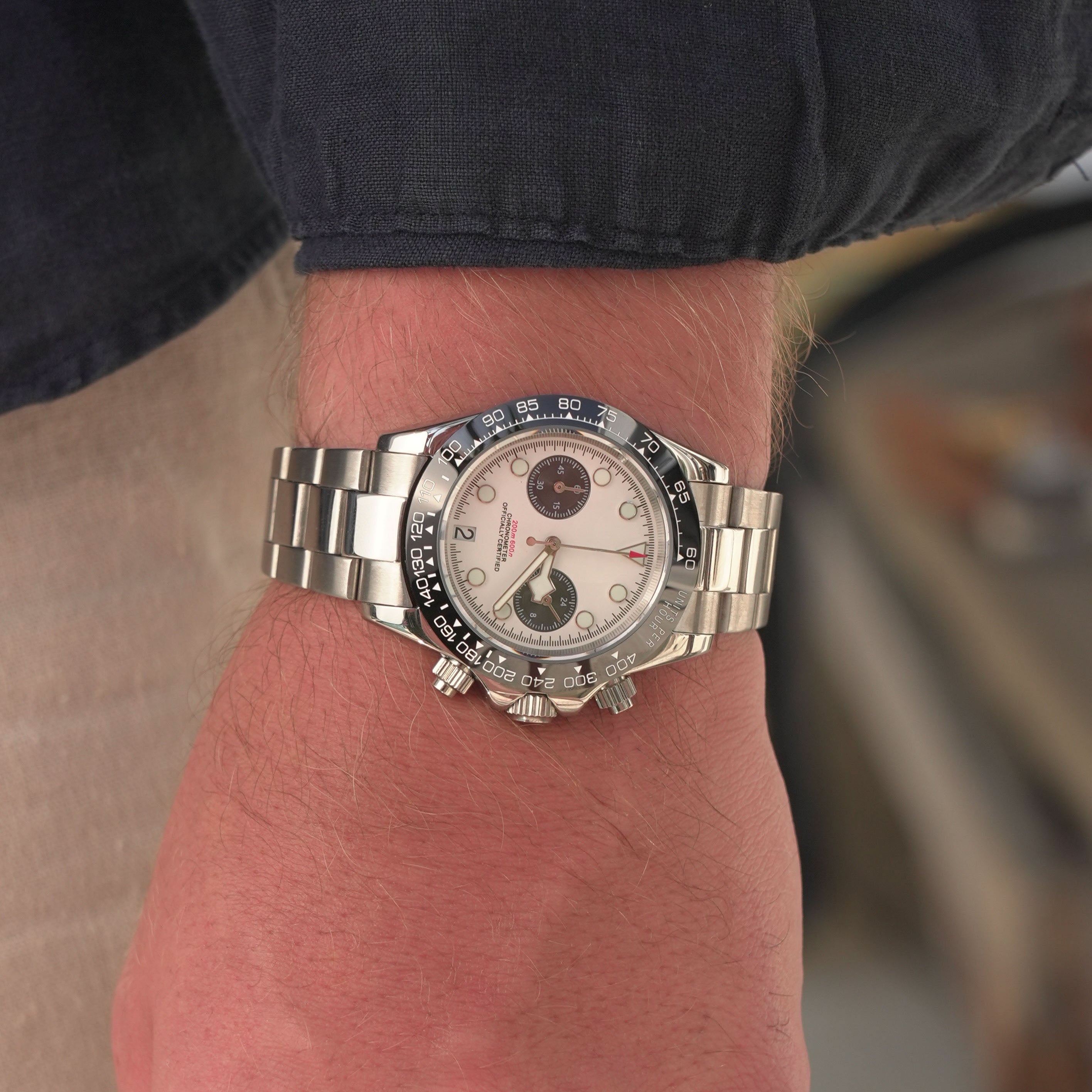 Racing Chronograph 40 mm – Racing Hvit