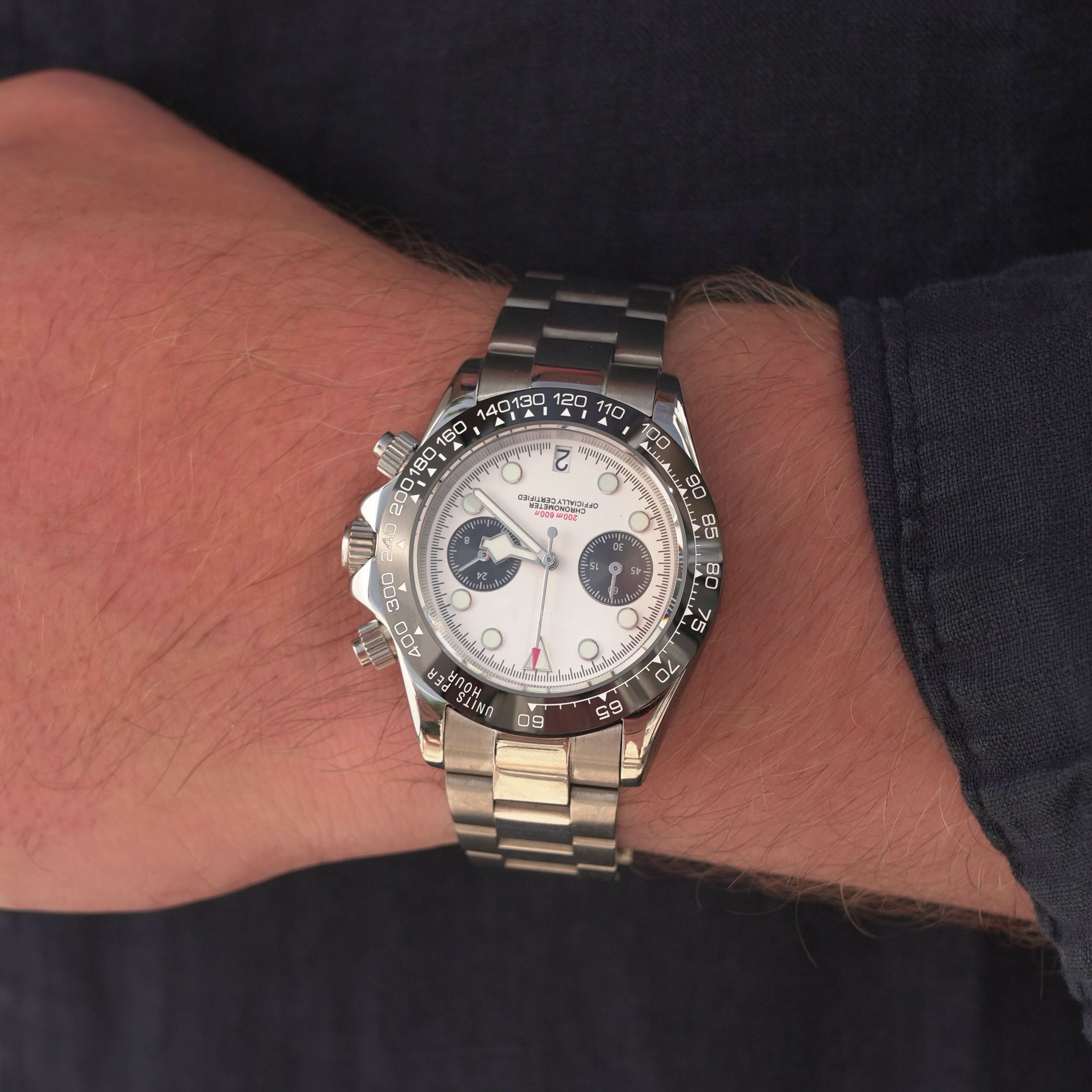 Racing Chronograph 40 mm – Racing Hvit